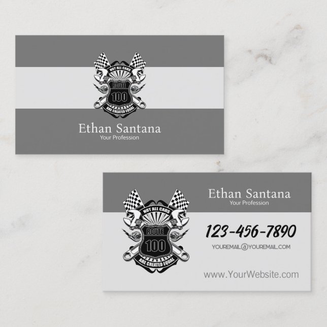 Not All Cars Are Created Equal Business Card (Front/Back)