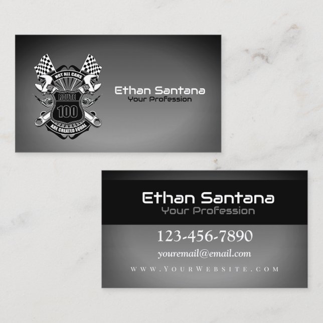 Not All Cars Are Created Equal Business Card (Front/Back)