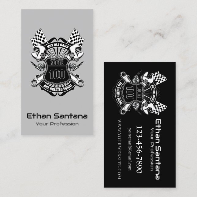 Not All Cars Are Created Equal Business Card (Front/Back)