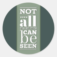 Not All Disabilities are Visible