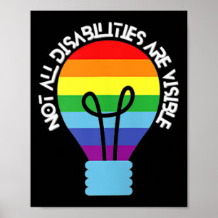 Not All Disabilities Are Visible Disabilities Awa Poster