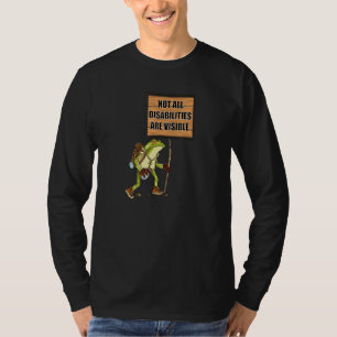 Not All Disabilities Are Visible Frog Handicap Awa T-Shirt