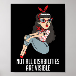 Not All Disabilities Are Visible Mental Health Awa Poster