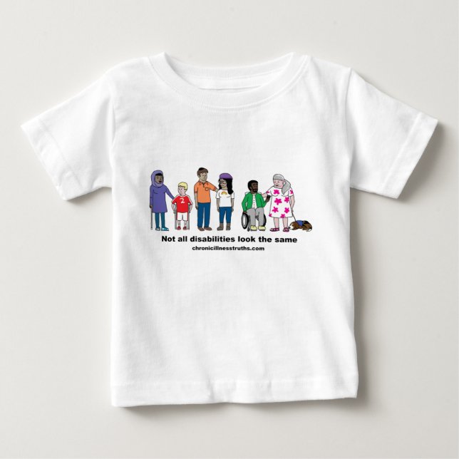Not All Disabilities Look the Same Kids' Shirt (Front)