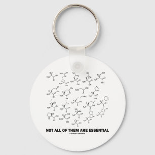 Not All Of Them Are Essential (20 Amino Acids) Key Ring
