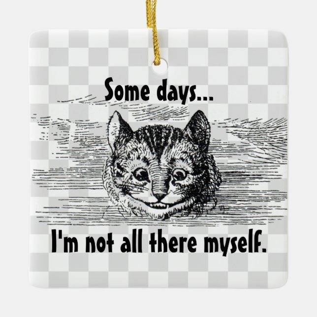 Not All There Ceramic Tree Decoration (Front)