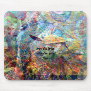 Not All Those Who Wander Inspirational Quote Mouse Mat