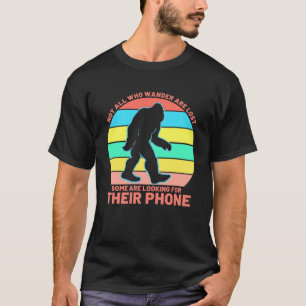 Not All Wander Lost Warm Womens Mens Their Phone T-Shirt