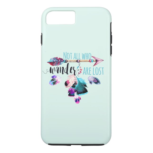 Not All Who Wander Are Lost Bohemian Wanderlust Case-Mate iPhone Case (Back)