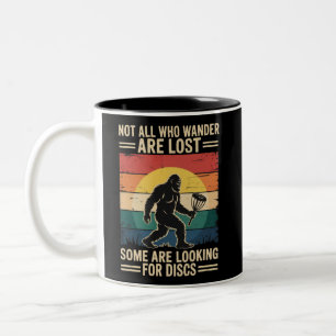 Not All Who Wander Are Lost Funny Disc Golf Disc  Two-Tone Coffee Mug