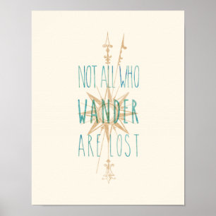 Not All Who Wander Are Lost Inspirational Poster