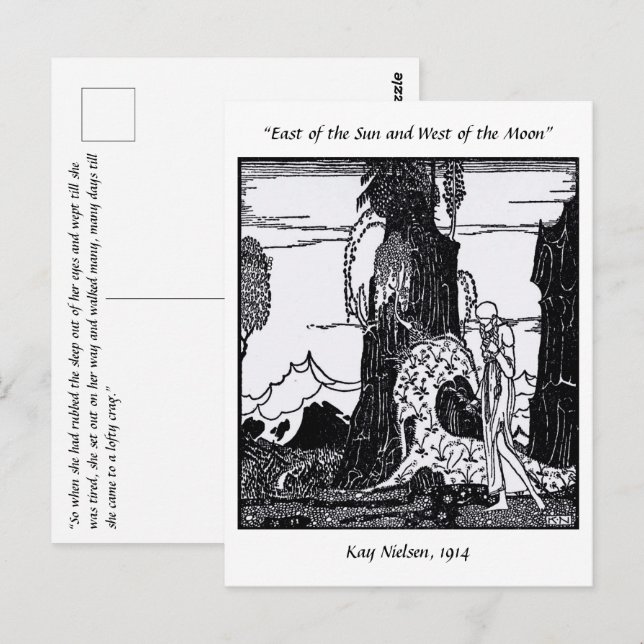 Not all who wander are lost, Kay Nielsen Postcard (Front/Back)