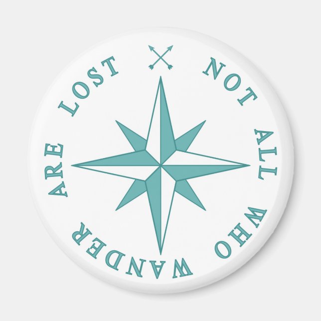 Not All Who Wander Are Lost Magnet (Front)