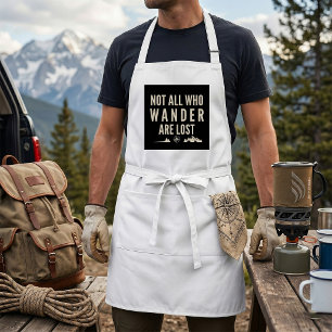 Not All Who Wander Are Lost Mountain Art  Standard Apron