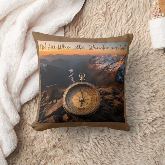 Not All Who Wander Are Lost Pillow (Blanket)