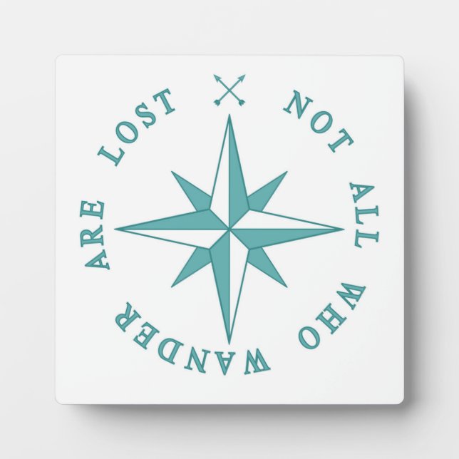 Not All Who Wander Are Lost Plaque (Front)