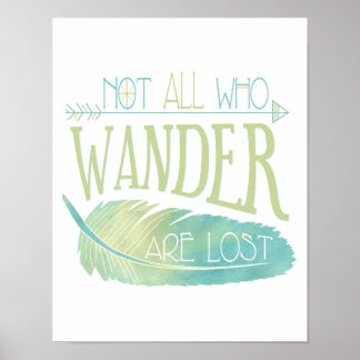 Not All Who Wander Are Lost Poster