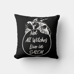 Not All Witches Live in SALEM Cute Halloween Wit Cushion