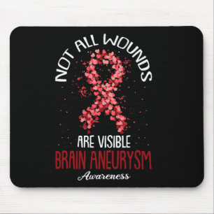 Not All Wounds Are Visible Brain Aneurysm Awarenes Mouse Mat
