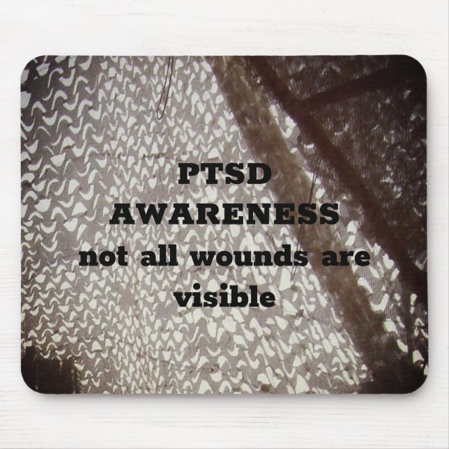 Not All Wounds are Visible PTSD Clipboard Mouse Pa Mouse Mat (Front)