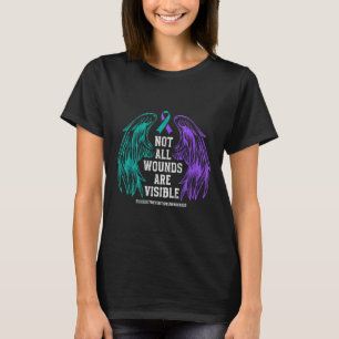 Not All Wounds Are Visible Suicide Prevention Awar T-Shirt