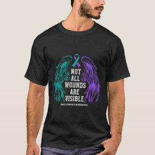 Not All Wounds Are Visible Suicide Prevention Awar T-Shirt