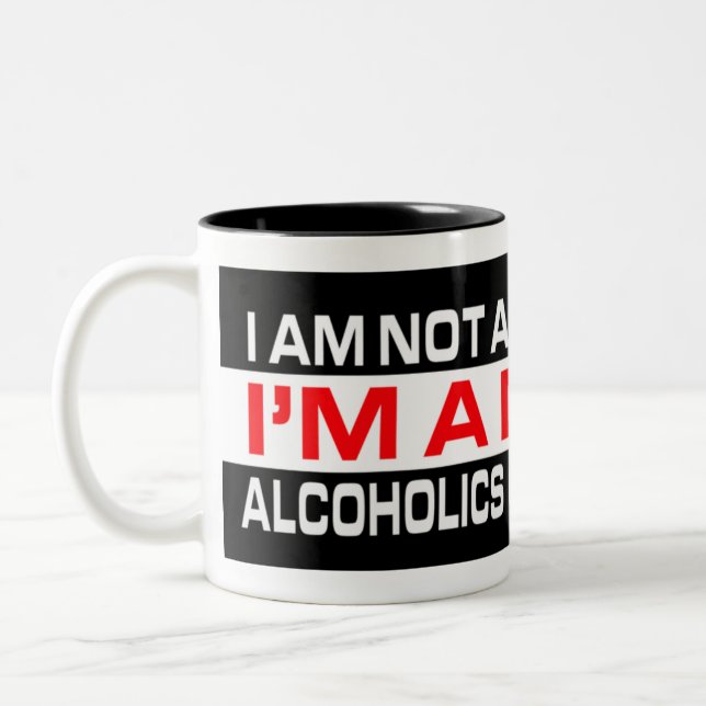 Not An Alcoholic Mug Gift (Left)