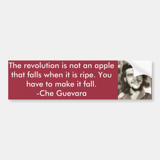 "Not An Apple" Che Quote Bumper Sticker (Front)