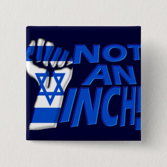 Not an Inch 15 Cm Square Badge (Front)