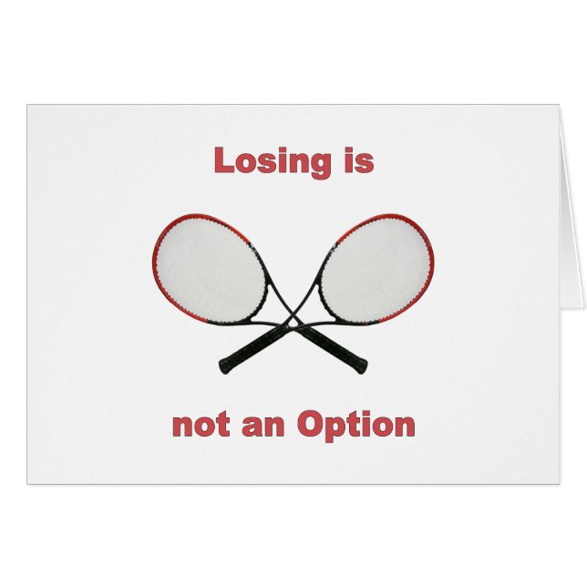 Not an Option Tennis (Front Horizontal)
