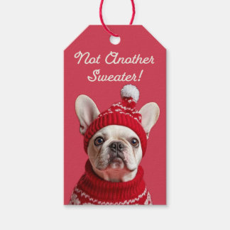 Not Another Sweater! French Bulldog Gift Tag