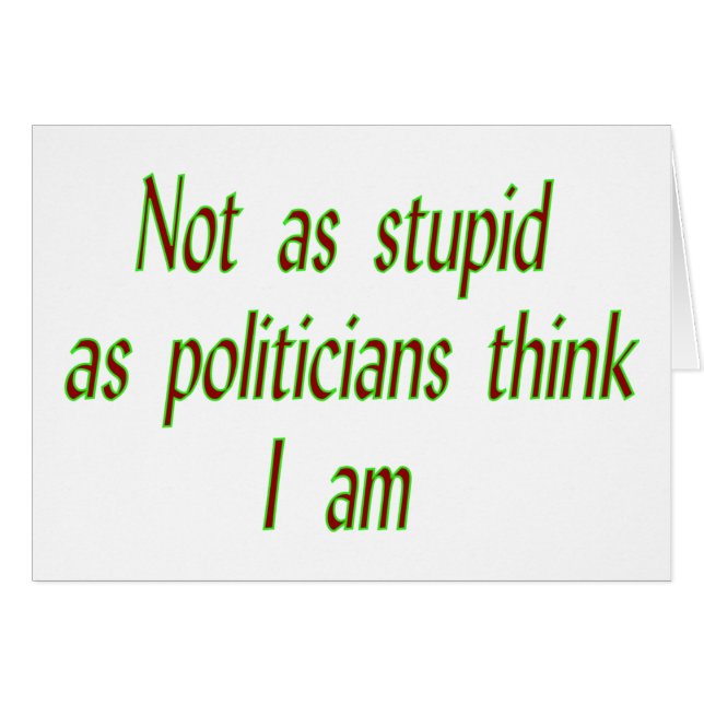 Not as stupid (Front Horizontal)