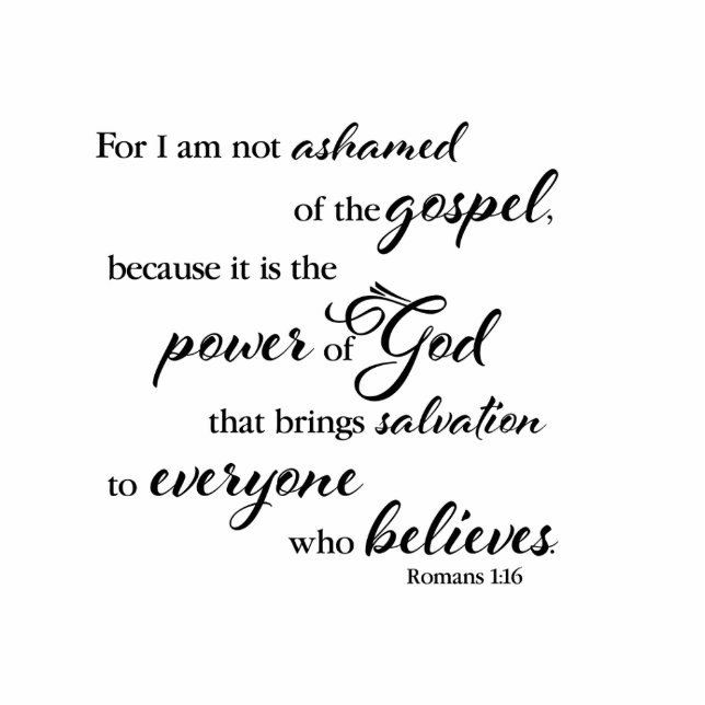 Not ashamed   cutout standing photo sculpture (Front)