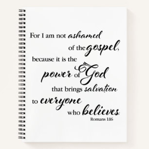 Not ashamed notebook
