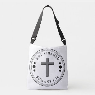 Not Ashamed of the Gospel Christian Verse  Crossbody Bag