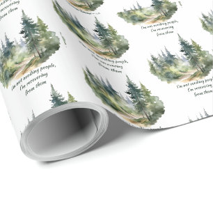 Not Avoiding People I'm Recovering from Them Wrapping Paper