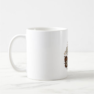Not Awake Until Coffee Vintage Autumn Typography Mug