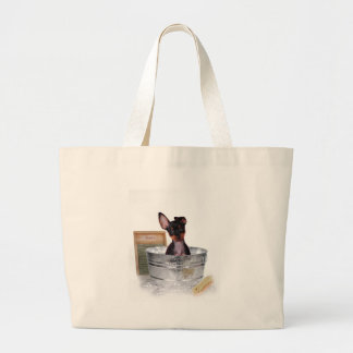 Not bath time again large tote bag