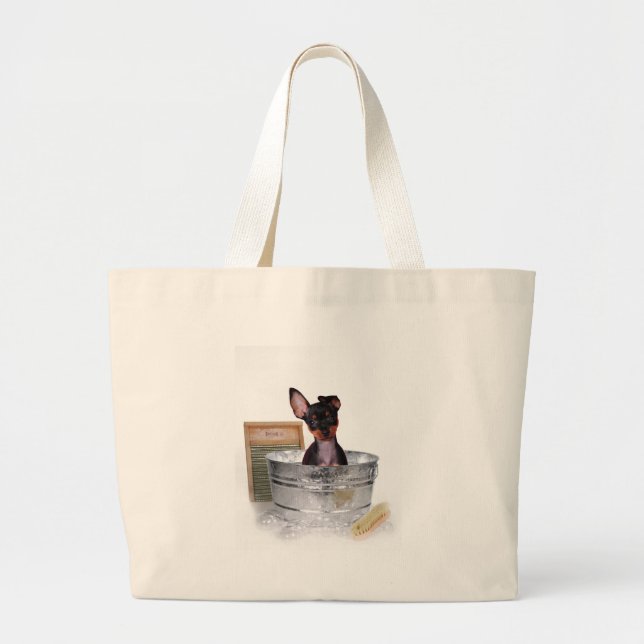 Not bath time again large tote bag (Front)