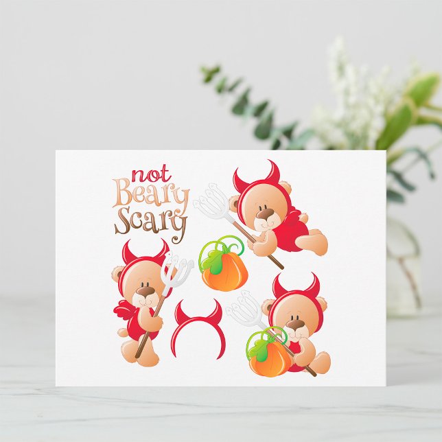 Not Beary Scary Invitations (Creator Uploaded)