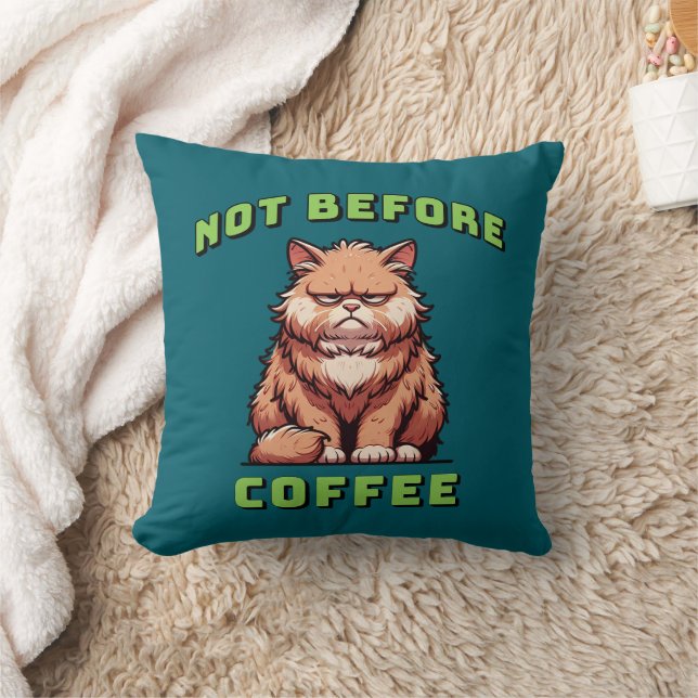 Not Before Coffee Cushion (Blanket)