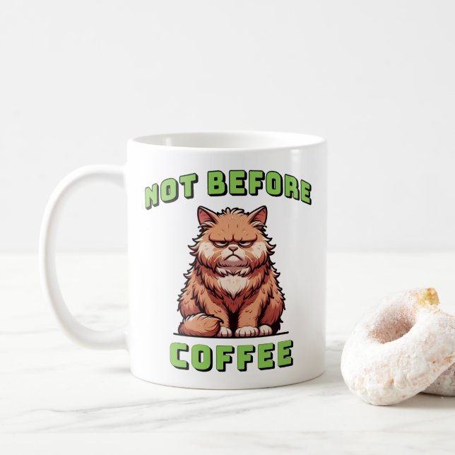 Not Before Coffee Mug (With Donut)