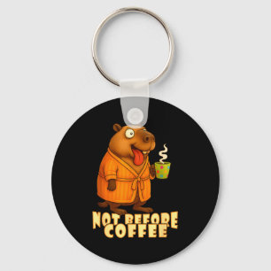 Not Before Coffee-tee – Funny Morning Capybara And Key Ring