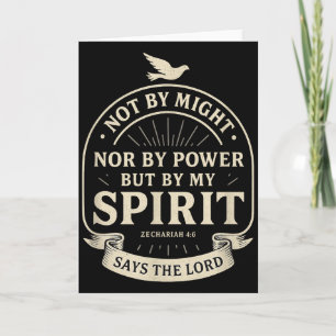 Not By Might Nor Power But My Spirit _ Zechariah 4 Card