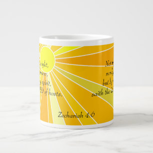 Not by Might or Power Sunshine Large Coffee Mug