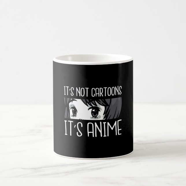 Not cartoons anime coffee mug (Center)
