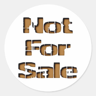 not classic round sticker