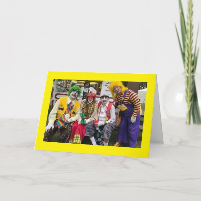 **NOT CLOWNING AROUND YOU LOOK GREAT AT 40** CARD (Front)