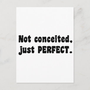 Not Conceited, Just Perfect Postcard