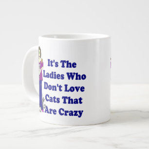 (Not Crazy) Cat Lady Large Coffee Mug